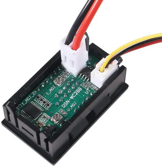 Alt view image 5 of 7 - Aobao 2pcs 0.28'' Digital Volt Amp Voltmeter Ammeter Meter DC 0-100V 50A Red Blue Dual LED Display Voltage Amperage Current Meter 2 in 1 Tester with 50A/75mV Shunt