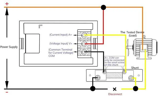 Alt view image 2 of 7 - DROK DC 4.5-100V Digital Voltmeter Ammeter Multimeter Panel, DC Amp Meter Voltage Meter, Current Meter 0-50A Volt Tester, LED Display Voltage Gauge for Automotive Motor Battery