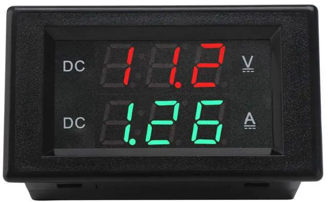 Alt view image 3 of 7 - DROK DC 4.5-100V Digital Voltmeter Ammeter Multimeter Panel, DC Amp Meter Voltage Meter, Current Meter 0-50A Volt Tester, LED Display Voltage Gauge for Automotive Motor Battery