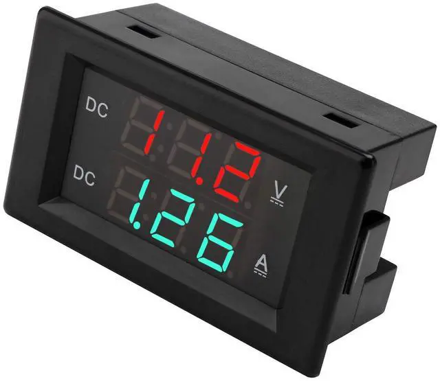 Alt view image 4 of 7 - DROK DC 4.5-100V Digital Voltmeter Ammeter Multimeter Panel, DC Amp Meter Voltage Meter, Current Meter 0-50A Volt Tester, LED Display Voltage Gauge for Automotive Motor Battery