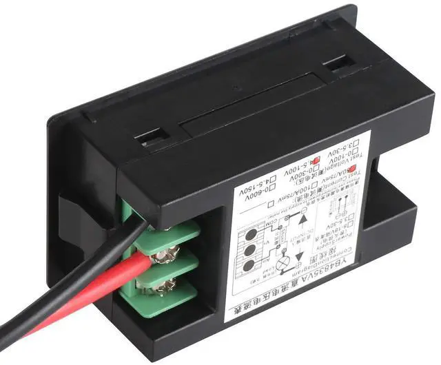 Alt view image 6 of 7 - DROK DC 4.5-100V Digital Voltmeter Ammeter Multimeter Panel, DC Amp Meter Voltage Meter, Current Meter 0-50A Volt Tester, LED Display Voltage Gauge for Automotive Motor Battery