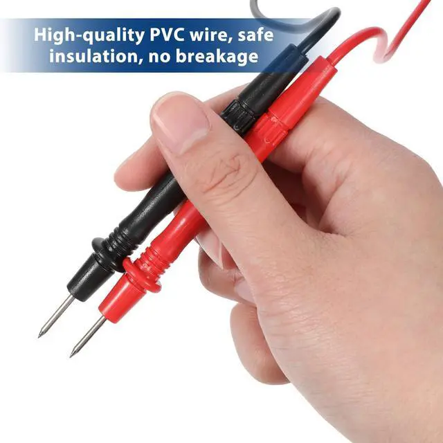 Alt view image 4 of 7 - Multimeter Test Leads Kit, 1000v Multimeter Leads, 60cm Banana Plug Multimeters Probe Test Leads Cable for Digital Multimeters, Electronic Clamp Meter