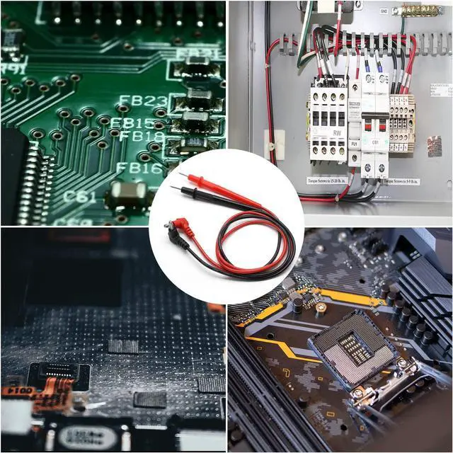Alt view image 7 of 7 - 71cm/28 Long Banana Plug Multimeter Probe Test Lead Cable Digital Laboratory Multimeter Voltmeter Test Lead Probe Wire Cable 1000VBlack Red