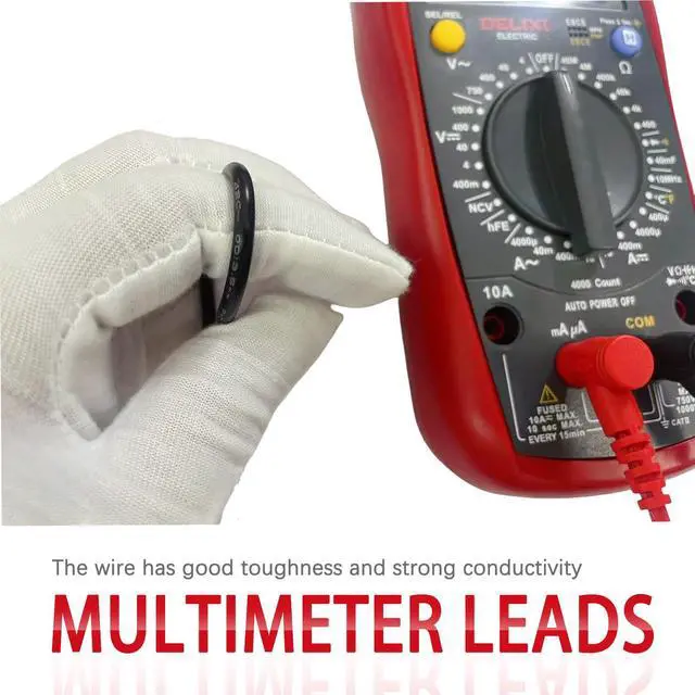 Alt view image 3 of 7 - Bectyton Digital Multimeter Test Leads, 1000V 20A Multimeter Leads, Multimeter Probes