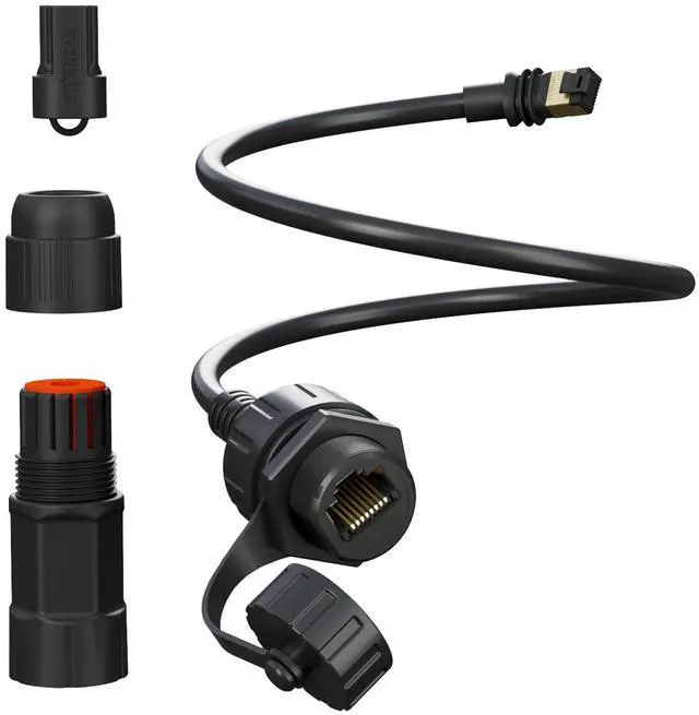 Main image of Klutchtech for Starlink Ethernet Adapter Gen 3/Mini, for Starlink Cable SPX to RJ45 Adapter for Standard V3/Mini Dish and Router Black (1PCS)