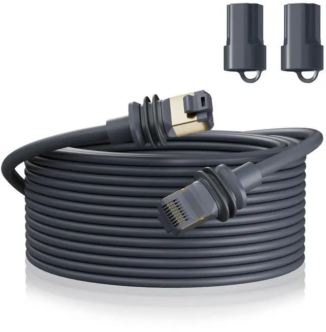 Main image of BarBaren for Starlink Gen 3 Cable/Mini, 15M/49FT Replacement Cable for Starlink Standard V3 Dish and Starlink Mini Outdoor Starlink Ethernet Extension Accessories- Waterproof Gray