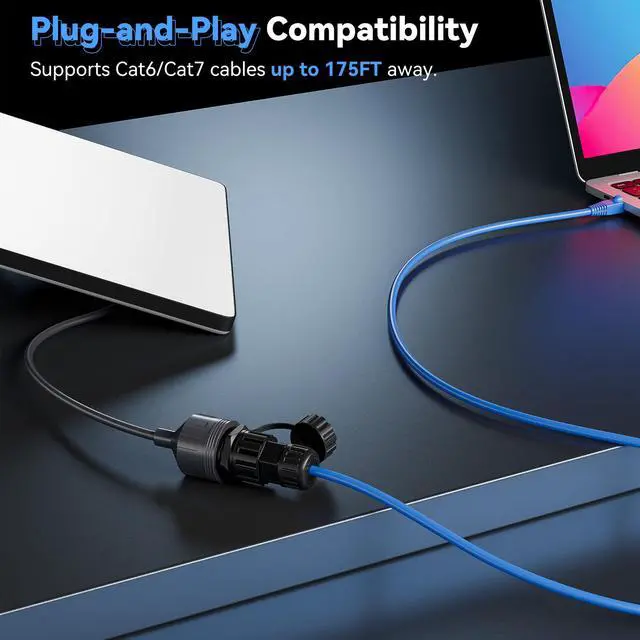 Alt view image 5 of 7 - Nogoal 2 Pack Starlink Gen 3 & Mini Ethernet Adapter, 2000Mbps 24AWG Cable, IP68 Waterproof Protection SPX to RJ45 Coupler for Standard/Mini Dish (Starlink V3 Accessories)