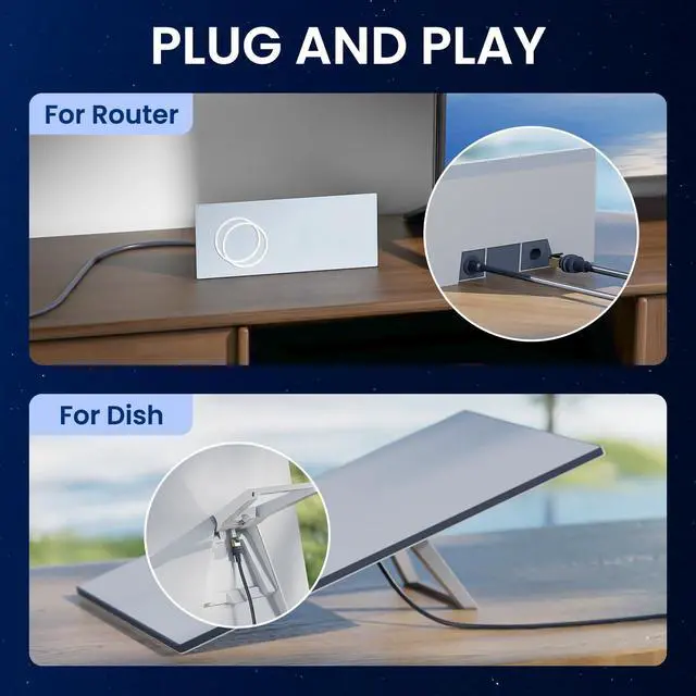 Alt view image 5 of 6 - BarBaren for Starlink Gen 3 Cable/Mini, 15M/49FT Replacement Cable for Starlink Standard V3 Dish and Starlink Mini Outdoor Starlink Ethernet Extension Accessories- Waterproof Gray