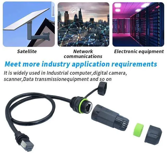 Alt view image 6 of 7 - Starlink Gen 3 RJ45 Cable Wterproof Connector, Starlink Ethernet Adapter, Extension to RJ45 Coupler Compatible for Starlink V3/Mini Dish and Router (1 Pack)