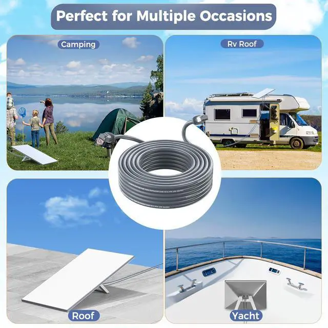 Alt view image 6 of 7 - Ablian for Starlink Gen 3 Cable 100FT/30M, Waterproof Replacement Cable for Starlink Gen 3 Actuated Dish, Fast & Stable Starlink Ethernet Cord V3