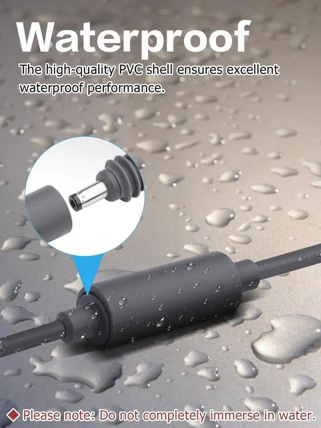 Alt view image 3 of 6 - 18CM/7.1 Inches Starlink Mini DC Waterproof Extension Cable | Female to Female Cable, Starlink Mini Accessories, 18AWG DC 5.5*2.1mm, Female Barrel Connector Power Cord