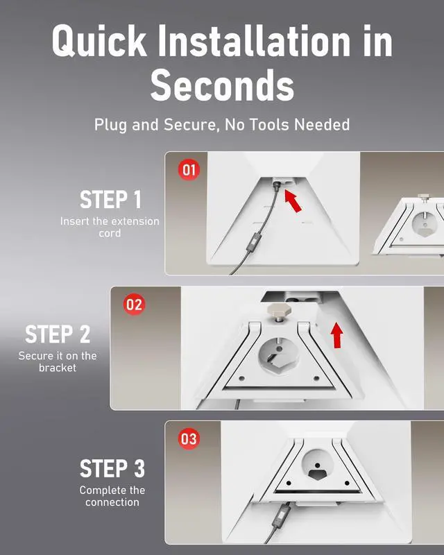 Alt view image 7 of 7 - Starlink Mini & Gen 3 Extension Cable 30cm DC Female to Male Adapter with Real-Time Power Monitor, Waterproof Outdoor Replacement Accessories for Stable Connection(DC Female to Male with Monitor)