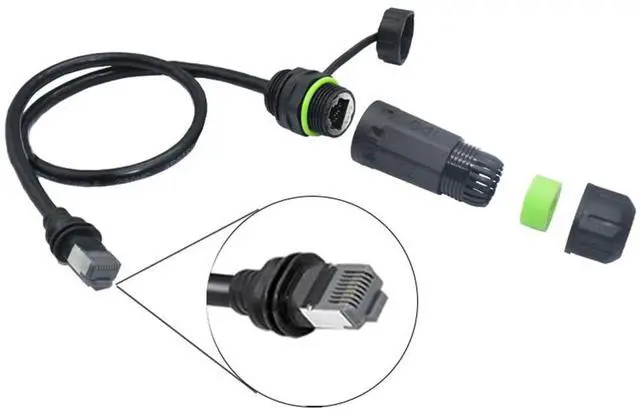 Alt view image 3 of 7 - Starlink Gen 3 Cable Coupler IP68 Waterproof Connector,Extension to RJ45 Cable Compatible for Starlink Ethernet Adapter Gen 3/Mini Dish and Router,Support Cat6 Cable-1PCS