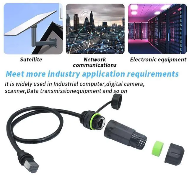 Alt view image 7 of 7 - Starlink Gen 3 Cable Coupler IP68 Waterproof Connector,Extension to RJ45 Cable Compatible for Starlink Ethernet Adapter Gen 3/Mini Dish and Router,Support Cat6 Cable-1PCS