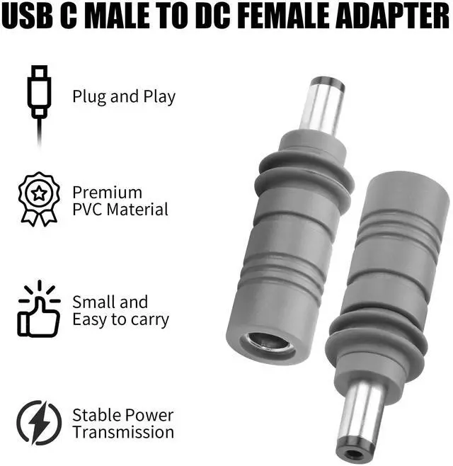 Alt view image 2 of 5 - YAODHAOD DC to DC Adapter for Starlink Mini, PD100W DC 5.5 x 2.1mm Female to DC 5.5 x 2.1mm Male Converter Charging Extension Adapter for Starlink Mini Satellite (2PCS) (DC to DC)