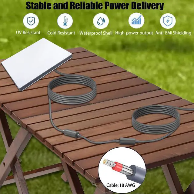 Alt view image 3 of 7 - AMAKE StarLink Mini DC Cable Connector Male-to-Male Waterproof Extension Cable,Waterproof StarLink Power Accessory,Suitable for StarLink Mini Extension Power Cable (0.2 Meters)