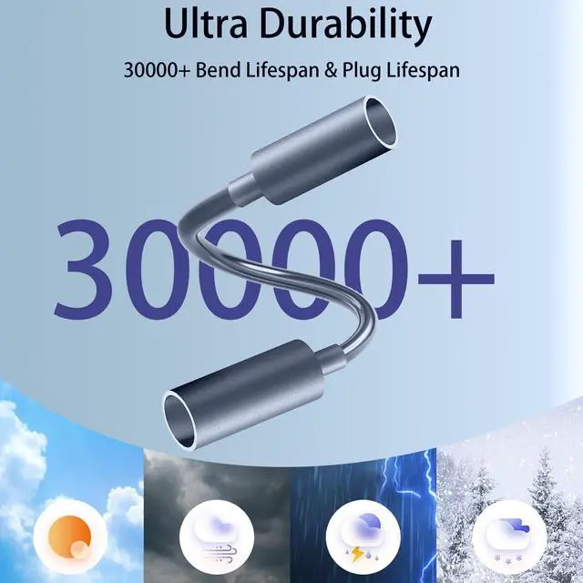 Alt view image 6 of 7 - AMAKE StarLink Mini DC Cable Connector Male-to-Male Waterproof Extension Cable,Waterproof StarLink Power Accessory,Suitable for StarLink Mini Extension Power Cable (0.2 Meters)