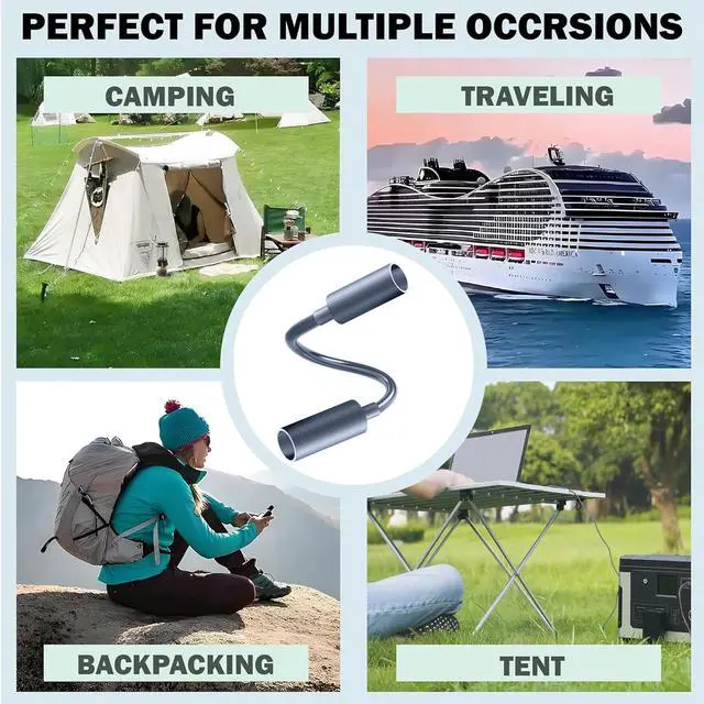 Alt view image 7 of 7 - AMAKE StarLink Mini DC Cable Connector Male-to-Male Waterproof Extension Cable,Waterproof StarLink Power Accessory,Suitable for StarLink Mini Extension Power Cable (0.2 Meters)