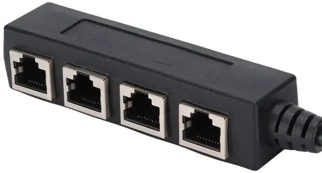 Alt view image 2 of 7 - 1 to 4 Port Ethernet Splitter Adapter (RJ45, CAT7)