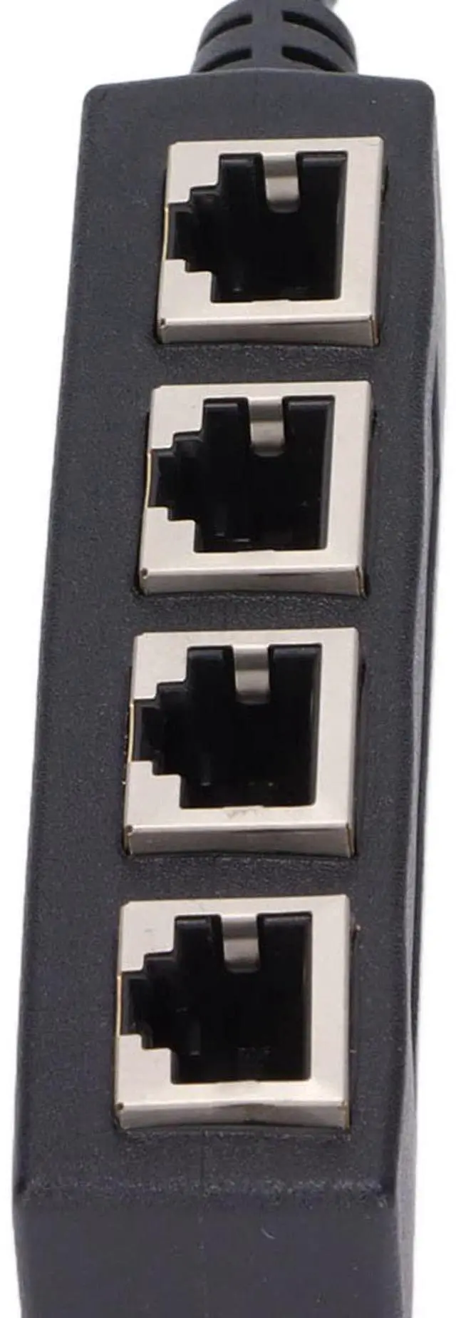 Alt view image 3 of 7 - 1 to 4 Port Ethernet Splitter Adapter (RJ45, CAT7)