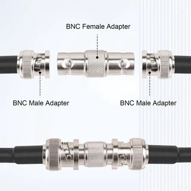 Alt view image 5 of 5 - MOOKEERF 5PCS SDI Connector BNC Adapter 75 Ohm BNC Female to Female Barrel Connector for HD-SDI/3G-SDI/4K/8K SDI Video Camera Cable