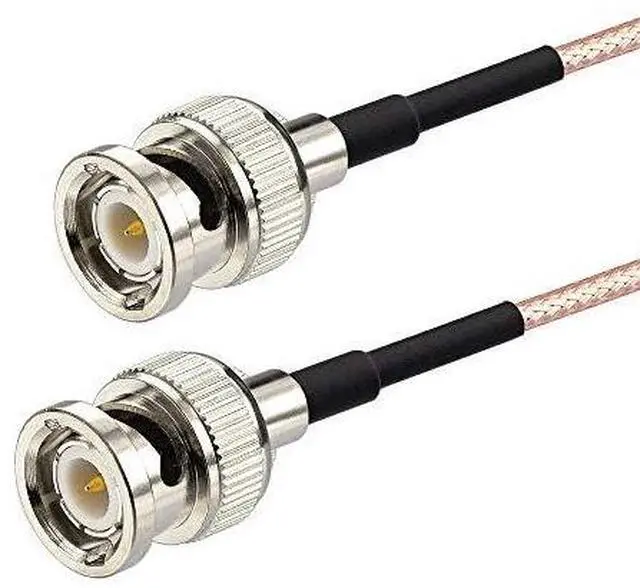 Alt view image 2 of 5 - Superbat BNC Cable BNC Male to Male Connector Coaxial Cable (1ft, 50 Ohm) for Antenna Scanners or Handheld Ham Radios etc. 2pcs