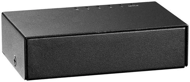 Alt view image 3 of 7 - MokerLink 5 Port Gigabit Unmanaged Ethernet Switch, 4 x 100/1000Mbps Ports and 1 Gigabit Uplink, Home Office Network Hub Splitter, Metal Desktop & Wall Mount Network Switch