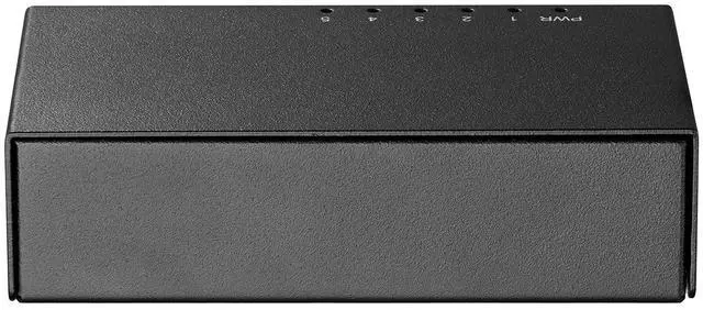 Alt view image 5 of 7 - MokerLink 5 Port Gigabit Unmanaged Ethernet Switch, 4 x 100/1000Mbps Ports and 1 Gigabit Uplink, Home Office Network Hub Splitter, Metal Desktop & Wall Mount Network Switch