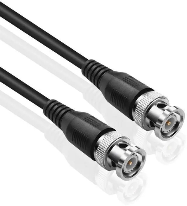 Main image of TNP Products 25FT Coaxial Cable, Male to Male BNC Connectors, Heavy Shielding, HD SDI, RG6, 75 Ohm, for Video Broadcasting, CCTV, Audio Systems
