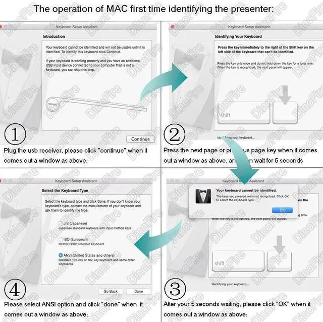 Alt view image 5 of 7 - Wireless Presenter, Hyperlink Volume Control Presentation Clicker RF 2.4GHz USB PowerPoint Clicker Presentation Remote Control Pointer Slide Advancer (Black)