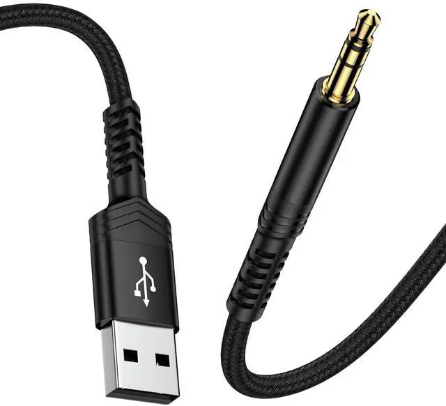 Main image of iHoto USB to Audio Adapter Cable, 3FT 3.5mm Aux to USB Audio Aux Cable Stereo Type A Male to 3.5mm TRS Male Headphone Jack Adapter for Headphones/Headset/Laptop/PC Windows/PS4 PS5 Mac/Linux/Desktops
