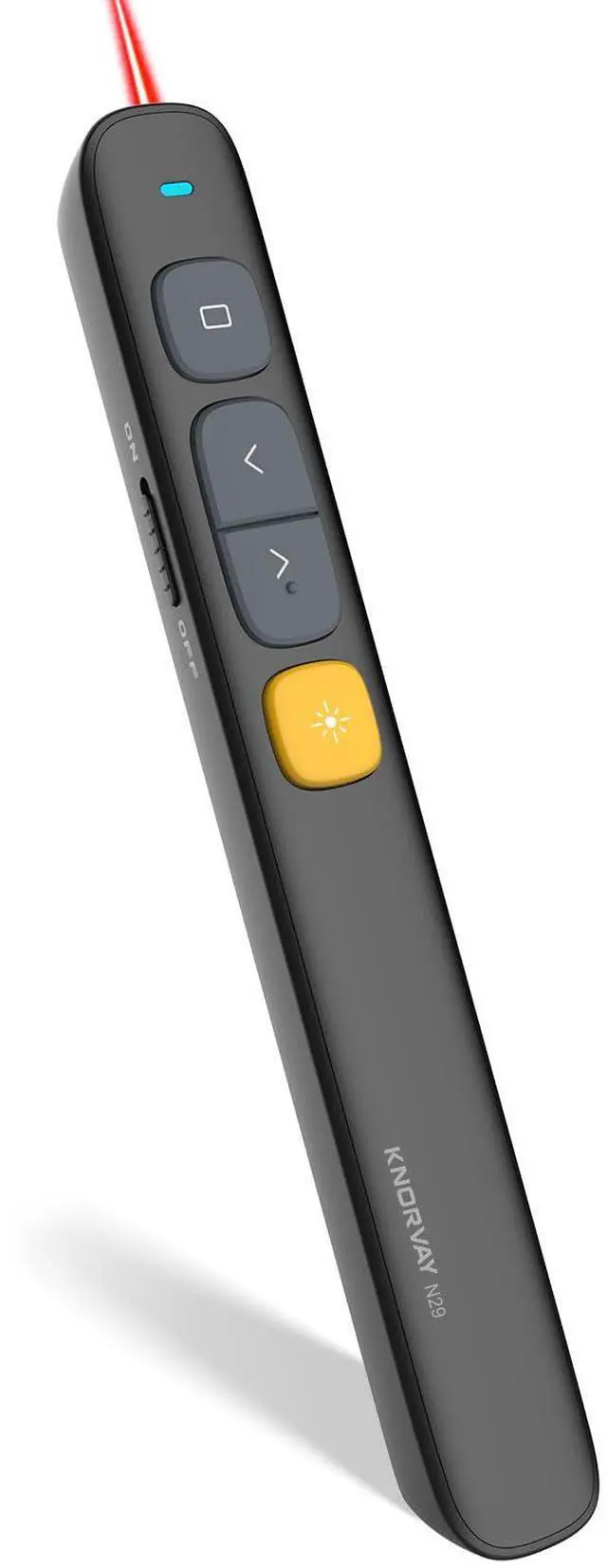Main image of N29 Presentation Clicker Slide Pointer Clicker for Powerpoint Presentations, Wireless Presenter with Hyperlink & Volume Control, Presentation Remote(Black)
