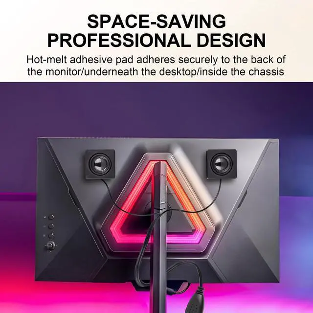 Alt view image 5 of 7 - GIASYIEH USB Computer Speakers, Mini Desktop Speakers USB Powered 3.5mm TRS Aux Speaker with Volume Control Wheel, for PC,Laptop,Tablet,Phone