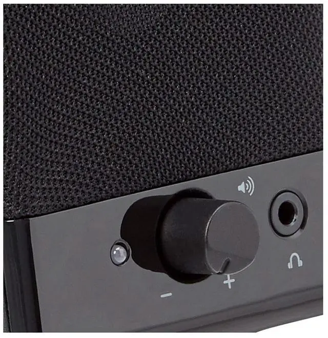 Alt view image 2 of 5 - Amazon Basics USB-Powered Computer Speakers for Desktop or Laptop PC with Volume Control, Plug-N-Play, Black