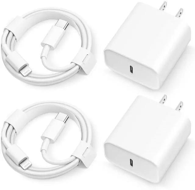 Main image of iPhone 14 13 12 11 Super Fast Charger [2Pack] cargador 20W Rapid USB C Wall Charger Block with 6FT Fast Charging Cable Compatible with iPhone 14 Pro Max/Pro/Plus/Mini/iPad