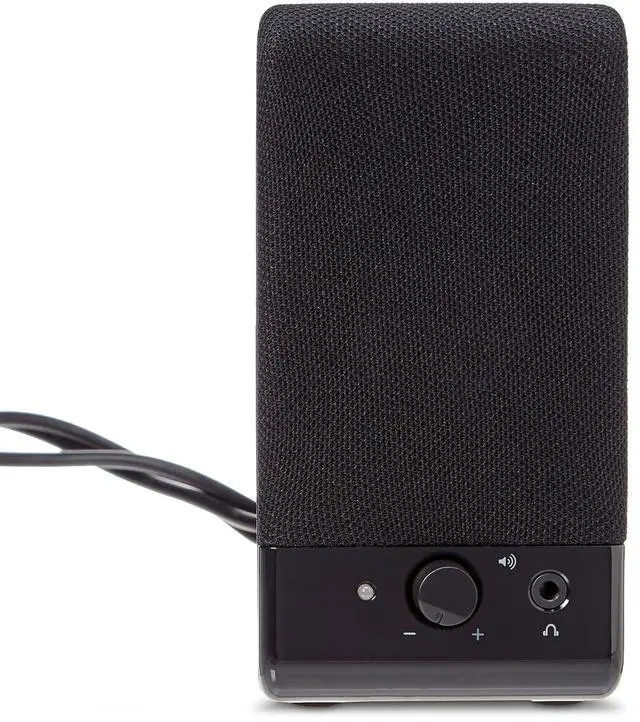 Alt view image 5 of 5 - Amazon Basics USB-Powered Computer Speakers for Desktop or Laptop PC with Volume Control, Plug-N-Play, Black