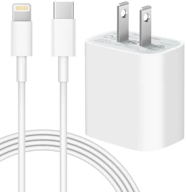 Alt view image 4 of 7 - iPhone 14 13 12 Charger Fast Charging 20W PD USB C Wall Charger with 6FT Fast Charging Cable Compatible iPhone 14/13/12/11/Pro/Pro Max/Mini/Xs Max/XR/X, iPad