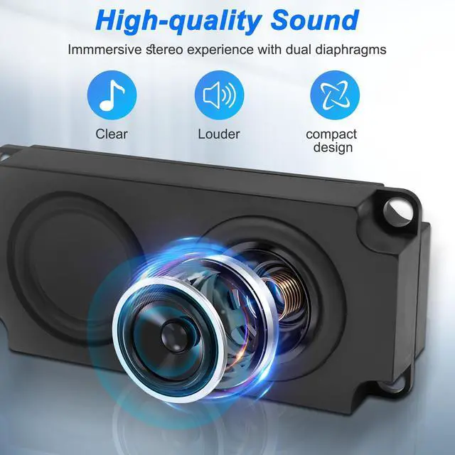 Alt view image 3 of 7 - XMSJSIY USB Type C Computer Speaker Laptop Speaker 3W Portable Plug-in External Speaker for Desktop PC Laptop Monitor Phone-1 PCS