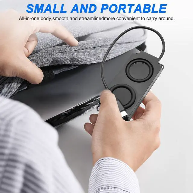 Alt view image 5 of 7 - XMSJSIY USB Type C Computer Speaker Laptop Speaker 3W Portable Plug-in External Speaker for Desktop PC Laptop Monitor Phone-1 PCS