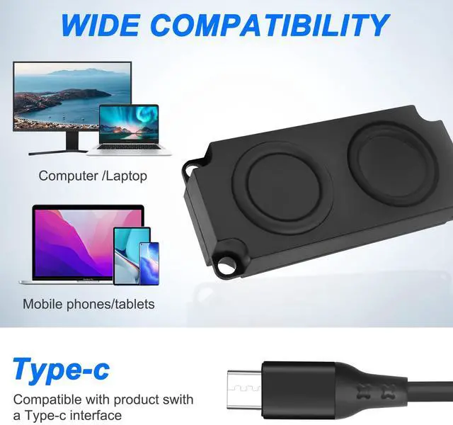 Alt view image 7 of 7 - XMSJSIY USB Type C Computer Speaker Laptop Speaker 3W Portable Plug-in External Speaker for Desktop PC Laptop Monitor Phone-1 PCS