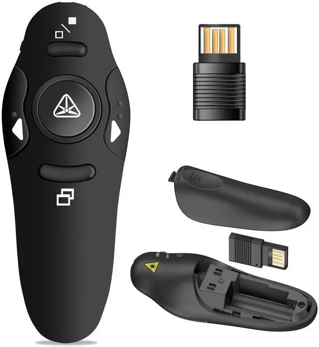 Main image of Presentation Clicker Wireless Presenter Remote USB Control Powerpoint PPT Clicker, Laser Pointer RF 2.4GHz Presenter Remote Google Slide Advancer Powerpoint Clicker for Computer/Laptop/Mac/Keynote