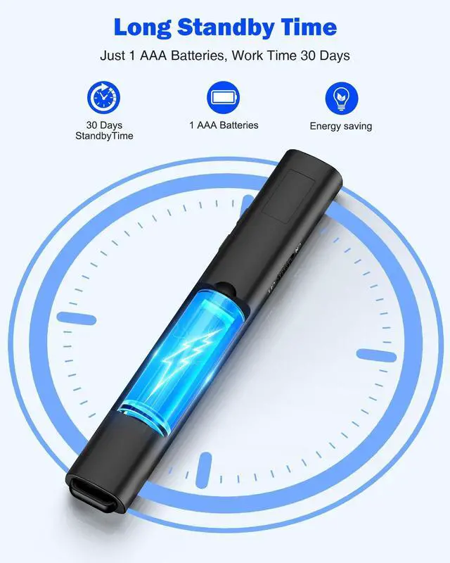 Alt view image 6 of 7 - USB Type C Presentation Clicker with Red Light,Volume Control Wireless Presenter Remote Pointer for Powerpoint Presentations with Hyperlinks Open,Slide Clicker for Classroom MAC Computer Laptop