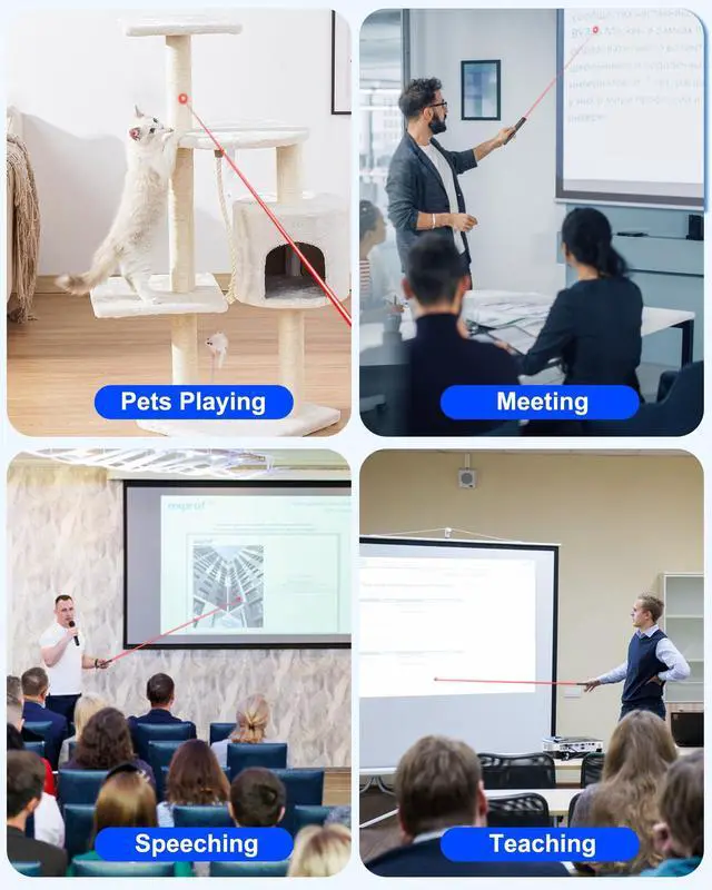 Alt view image 7 of 7 - USB Type C Presentation Clicker with Red Light,Volume Control Wireless Presenter Remote Pointer for Powerpoint Presentations with Hyperlinks Open,Slide Clicker for Classroom MAC Computer Laptop