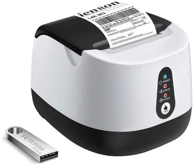 Main image of ienRon Thermal Receipt Printer, 58mm Max-Width POS Printer with High-Speed Printing and Advanced Thermal Technology, Support ESC/POS Window Linux Operating System Printing