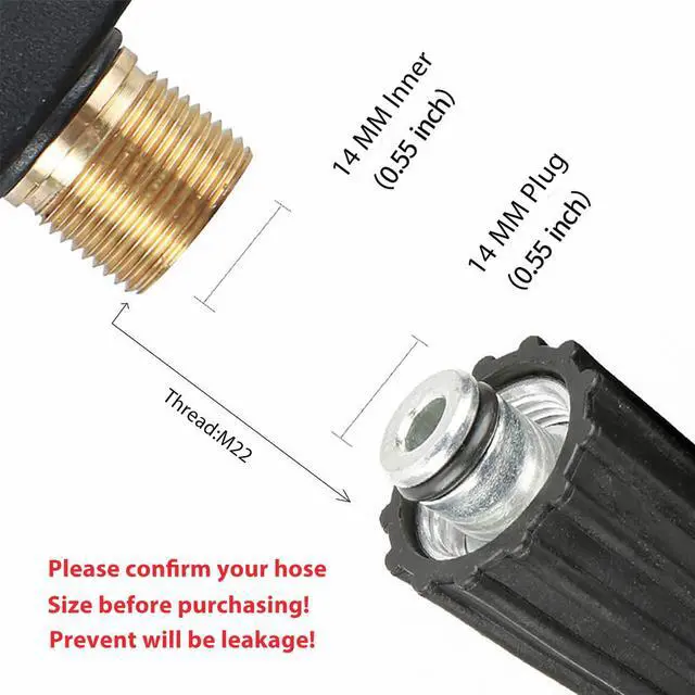 Alt view image 6 of 7 - Sooprinse Foam Cannon Kit with Pressure Washer Short Gun, 1 L Snow Foam Lance with 1/4 Inch Quick Connector, Foam Blaster with Pressure Washer Gun,4000 PSI, Black