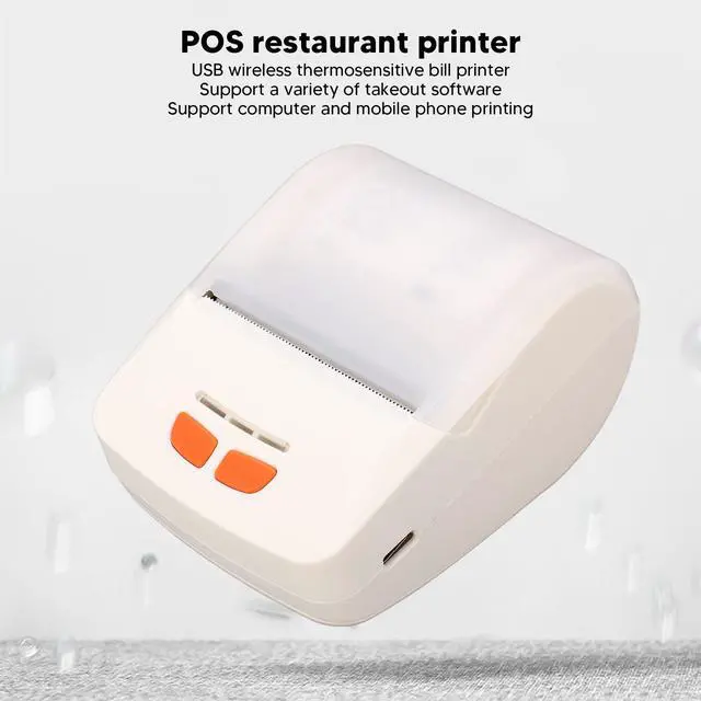 Alt view image 3 of 7 - Pomya Bluetooth Thermal Printer, Portable USB Receipt Ticket Bill POS Printing Machine for iOS Android Mini Pocket Printer, Support Phone App and Computers Connection