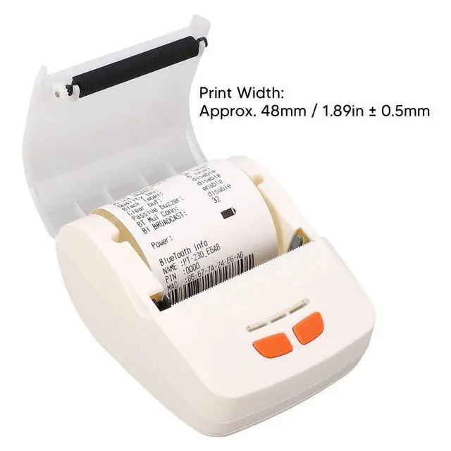 Alt view image 4 of 7 - Pomya Bluetooth Thermal Printer, Portable USB Receipt Ticket Bill POS Printing Machine for iOS Android Mini Pocket Printer, Support Phone App and Computers Connection