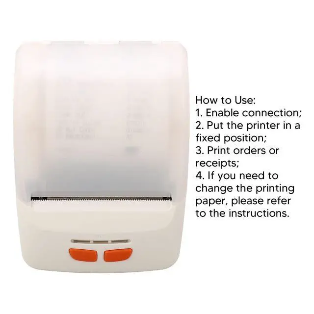 Alt view image 6 of 7 - Pomya Bluetooth Thermal Printer, Portable USB Receipt Ticket Bill POS Printing Machine for iOS Android Mini Pocket Printer, Support Phone App and Computers Connection