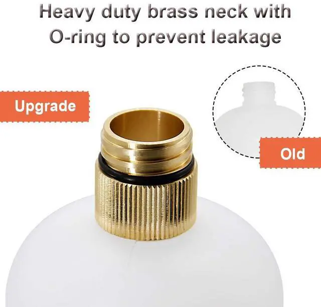 Alt view image 6 of 7 - Twinkle Star Short Pressure Washer Gun with Foam Cannon, High Pressure Car Wash Foam Gun with 1/4 Inch Quick Connector, 5 Pressure Washer Nozzle Tip, 1 Liter