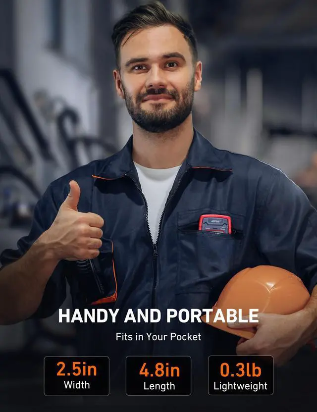 Alt view image 7 of 7 - AstroAI Multimeter Tester 4000 Counts, Smart Measuring Mode, Auto-Ranging Digital Volt Meter, Fast Accurately Measures AC/DC Voltage, Resistance, Continuity, Supports a Non-Contact Voltage Function